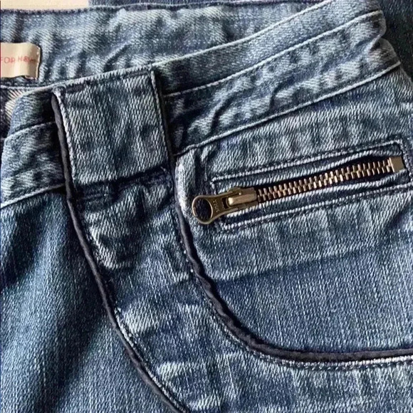 Stella McCartney x H&M med wash ankle zip low rise Zipper Pocket Skinny Jeans 6 - Picture 5 of 6